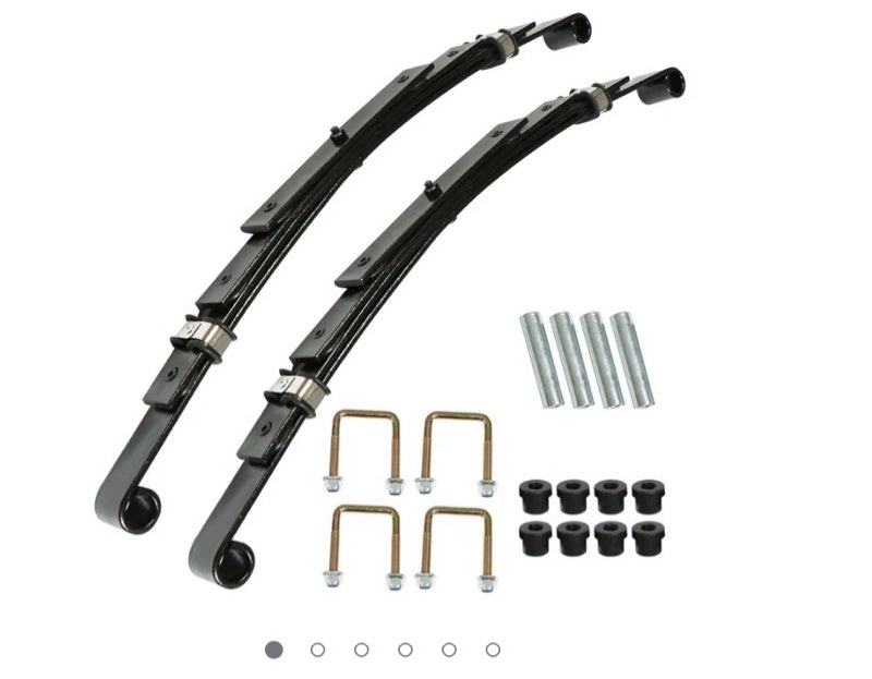EPOTOOR Heavy Duty Rear Leaf Springs 4-Leaf for EZGO TXT Golf Cart 1995-2013 74207-G01