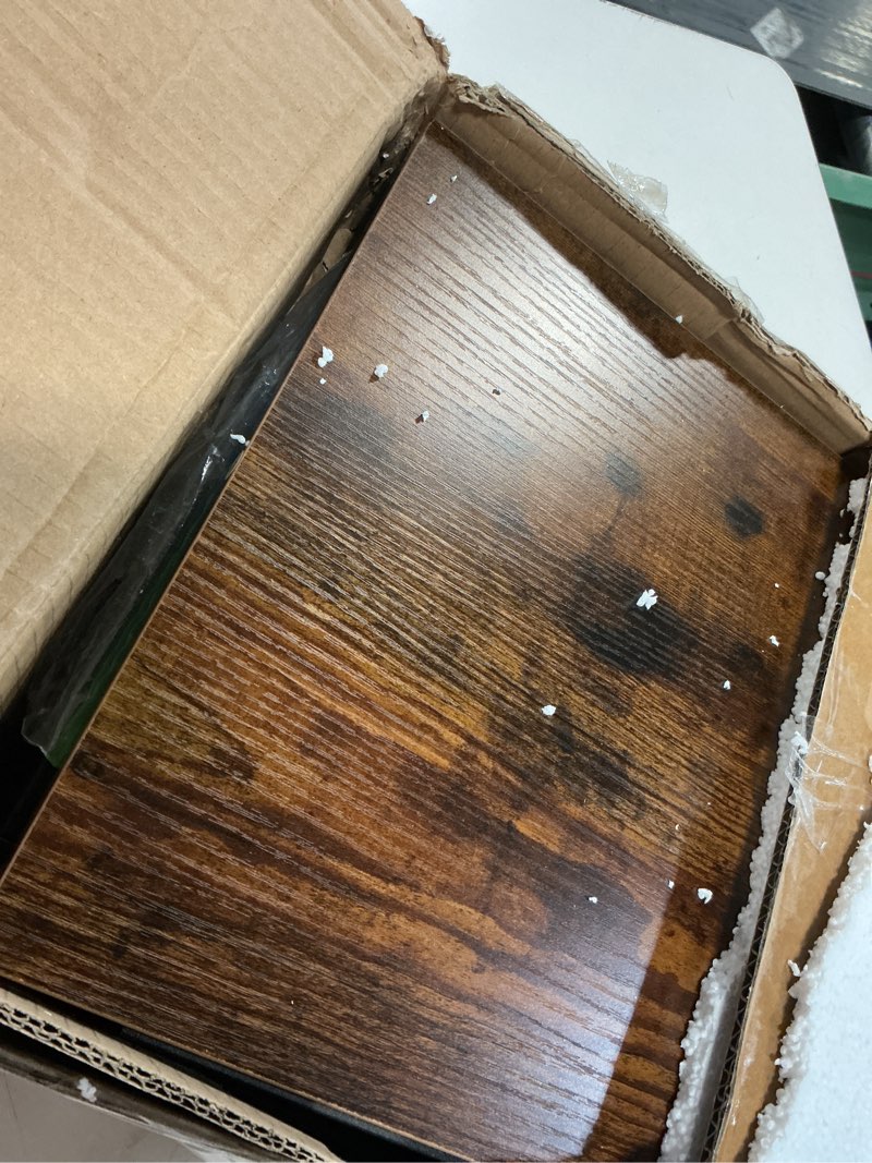 Condition photo showing Good Condition for tohomeor small dresser for bedroom with retro flower narrow drawers slim chest of drawers skinny nightstand sofa end table for living room entryway closet storage (multi, 5 drawers) 11.8"d x 16.5"w x 45.5"h (5 drawers) multi color
