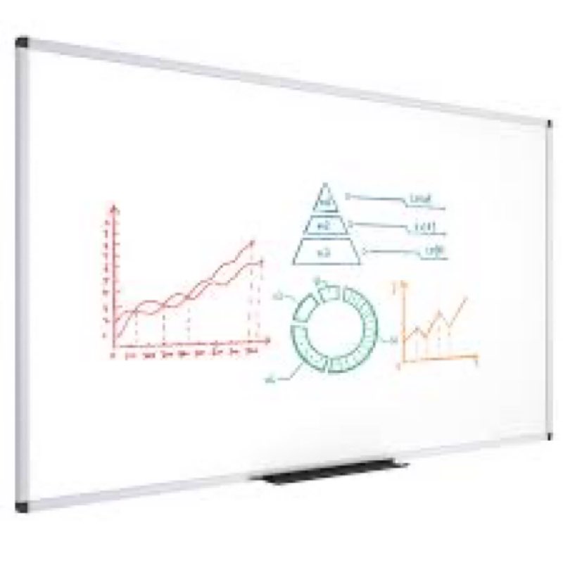 Viz-PRO Dry erase board/Magnetic whiteboard 96 x 40 inches large wall mounted board for school office and home