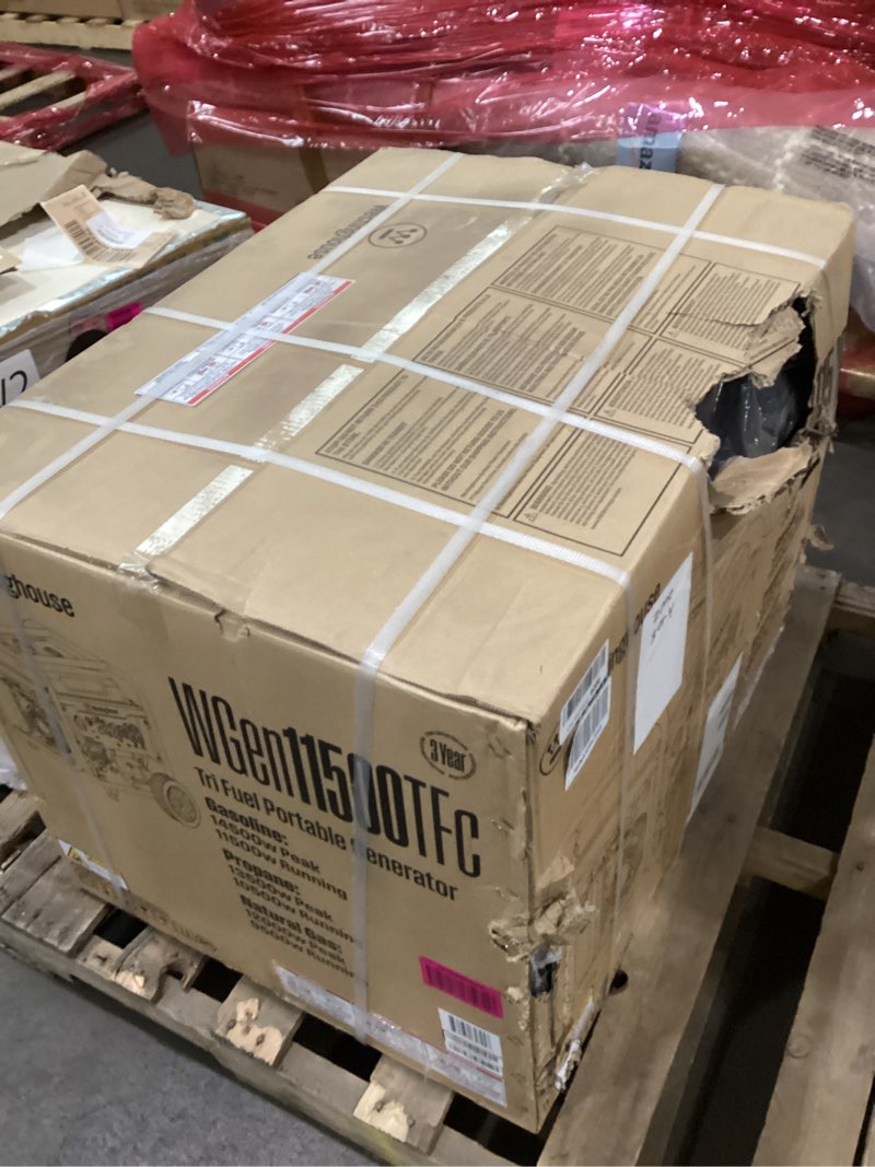 Condition photo showing New/Like New for Westinghouse 14500 Peak Watt Tri-Fuel Home Backup Portable Generator, Remote Electric Start, Transfer Switch Ready, Gas, Propane, and Natural Gas Powered 14500 Watts - Tri Fuel