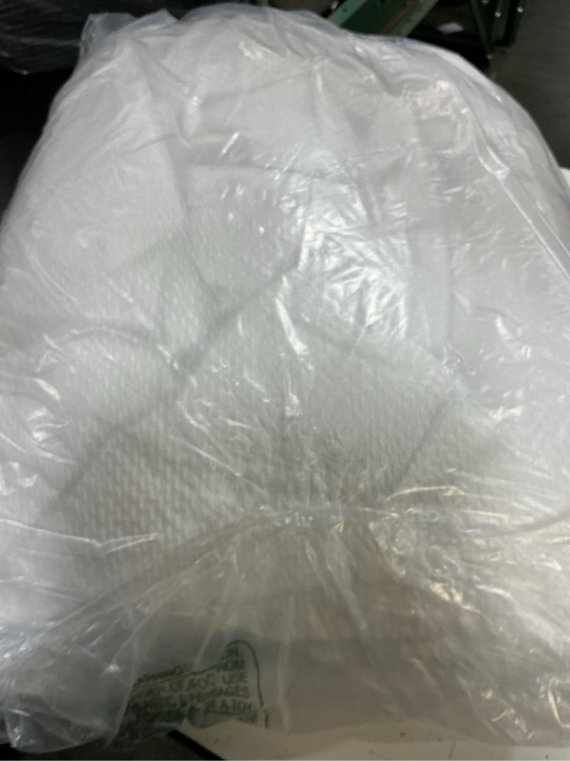 Condition photo showing Good Condition for goose down fiber comforter queen size – all-season hotel quality duvet insert, high fill power, ultra soft 100% cotton, box-stitched, breathable, lightweight luxurious white bedding, 90"x 90" white queen
