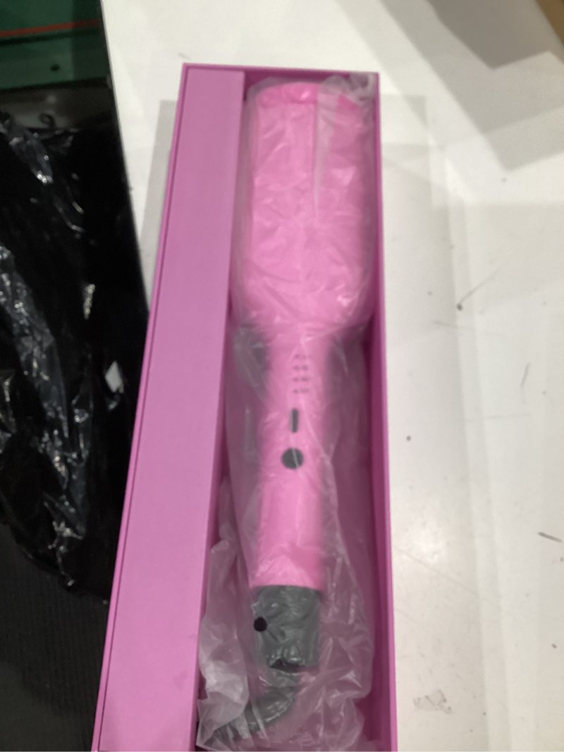 Condition photo showing Good Condition for nonk power curling iron hair crimper waver, ceramic double barrel curling wand, 1.25 inch, dual voltage, anti-scald, easy to use, hot tools for women, pink, gifts for women
