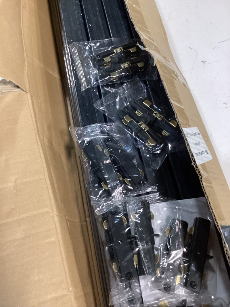 Condition photo showing New/Like New for 52ft h track lighting rails white, h type track lighting rails kit with end caps and live end feed connector, compatible with 3-wire single circuit h style system white 52ft