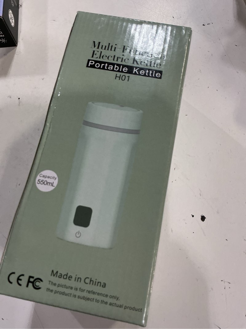 Condition photo showing New/Like New for balbali 18.6oz portable kettle for travel 100-250v dual voltage for international/global/europe - 6 preset travel electric kettle hot water boiler/heater/warmer/tea maker - green