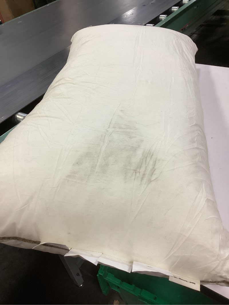 YOUR MOON Organic Wool Pillow King Size, Soft Support Bed Pillows for Sleeping, Natural Wool & Down 