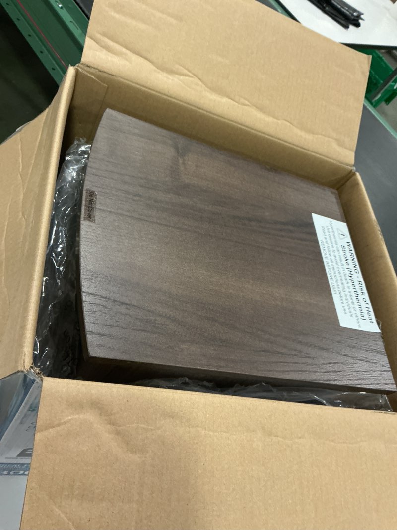 Condition photo showing As Is for  Urilitech 1500W Infrared Quartz Wood Cabinet Heater with Overheat Protection Space Heater for Large Room