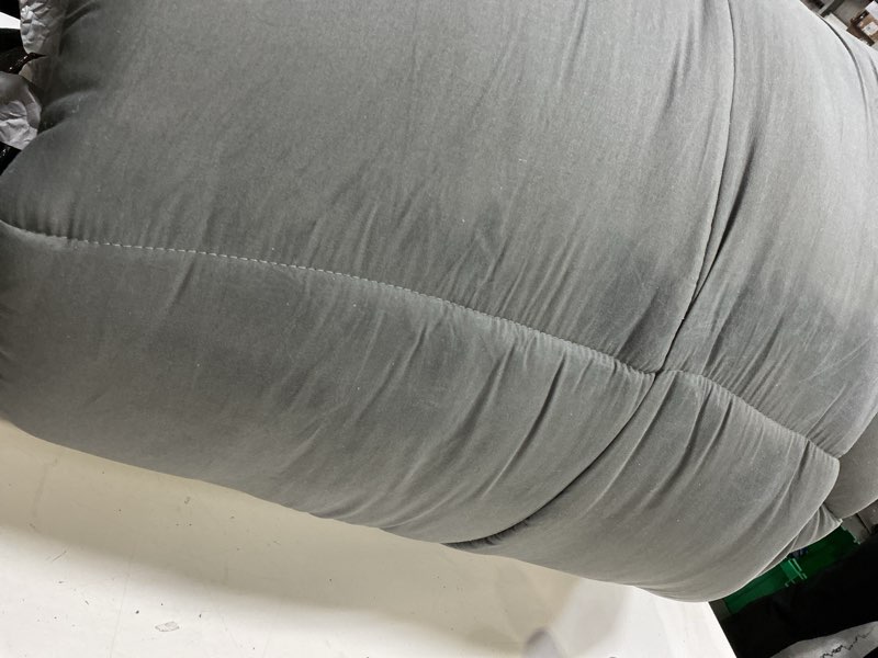 Condition photo showing As Is for Extra Deep Queen Sheet Set - 6 Piece Breathable and Cooling Sheets - Hotel Luxury Bed Sheets Set - Easy & Secure Fit - Soft, Wrinkle Free and Comfy Sheets Set - Grey Sheet Set with Extra Deep Pockets Queen 07 - Dark Grey