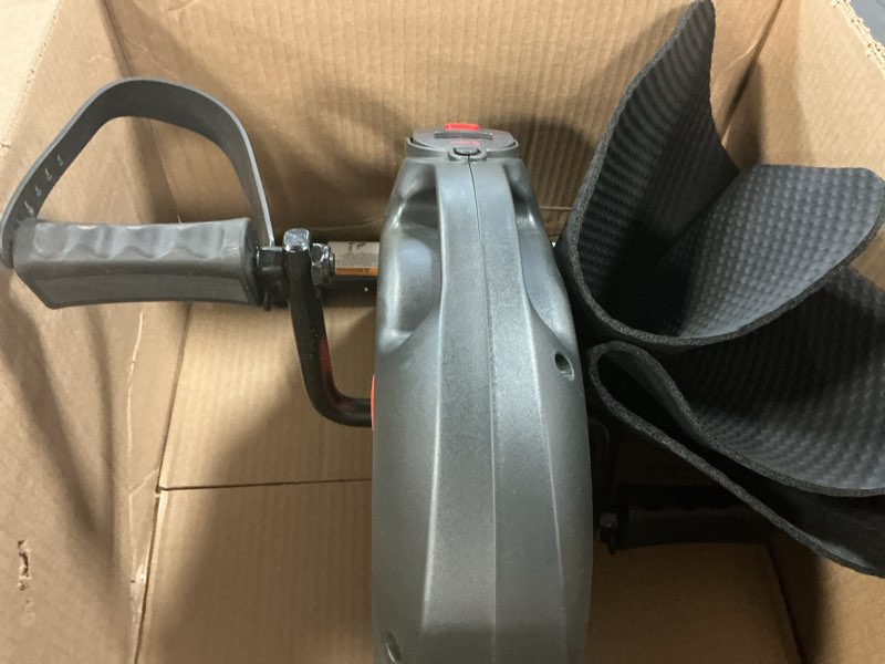 Condition photo showing As Is for Sunny Health & Fitness Smart Under-Desk Bike Exerciser, Low-Impact Cardio Cycling Equipment for Home/Office, Mini Paddler for Arm/Leg Mobility Training, Free SunnyFit App Connect, Optional Motorized Black