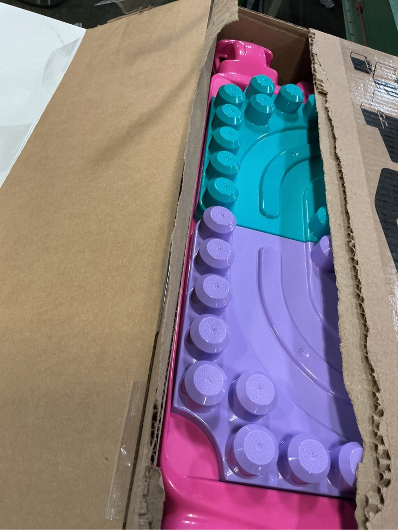 Condition photo showing As Is for MEGA BLOKS First Builders Toddler Blocks Toy, Build ‘n Learn Portable Activity Table with 30 Pieces and Built-In Storage, Pink, Kids Ages 1+ Years (Amazon Exclusive)
