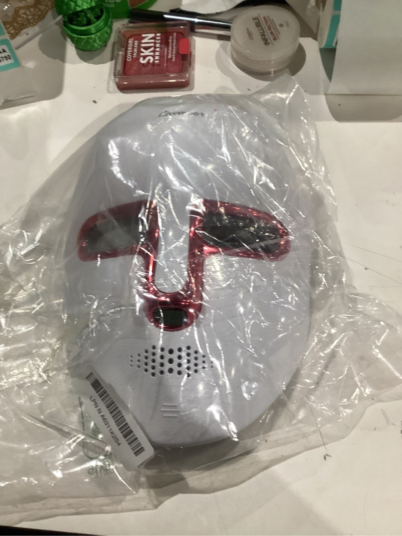 Condition photo showing Good Condition for red light therapy for face, led face mask light therapy, anti-aging infrared therapy for wrinkles, fine lines, 7-1 colors led facial skin care mask