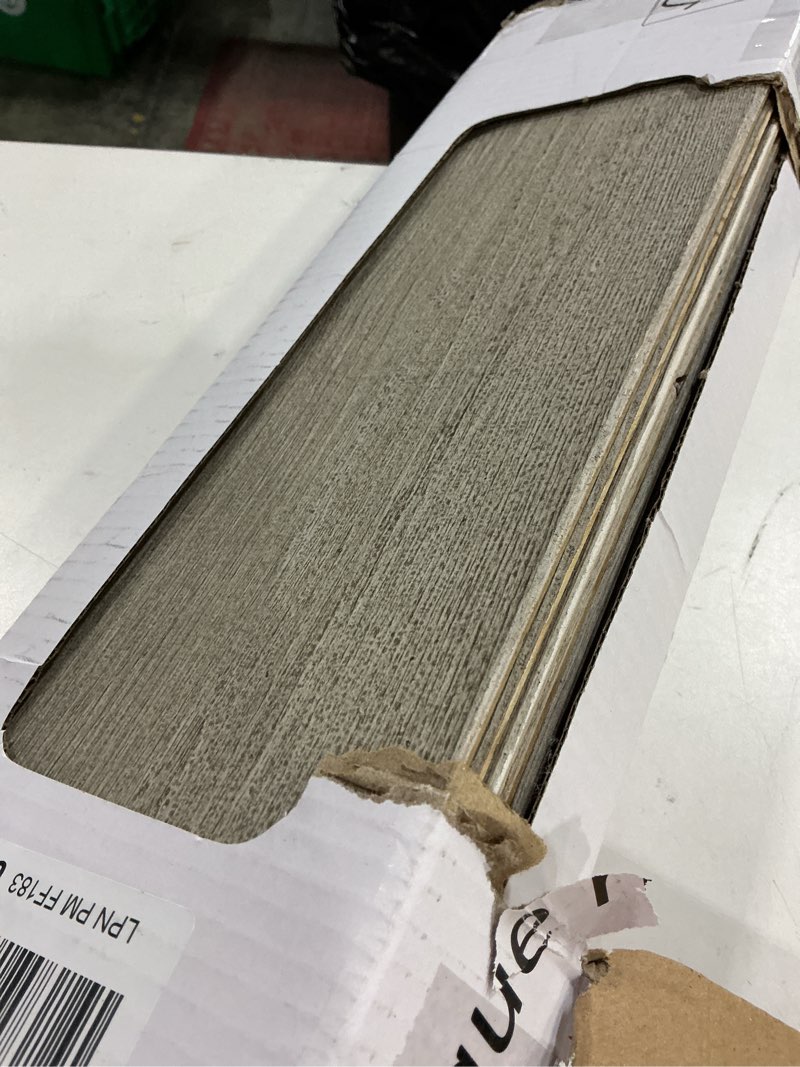 Condition photo showing New/Like New for Luxdecor Real Wood Planks for Wall- White Shiplap Boards 5" Peel and Stick Shiplap Boards 10 Pieces 