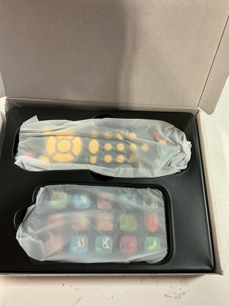 Condition photo showing Good Condition for Toy Phone Baby Remote Control Toy Set, Play Phones TV Remote Control with Music Light for 6+ Months, Early Learning Baby Toys Gift for 1 Year Old Boys Girls Toddler Infant Kid, English/Spanish, Orange