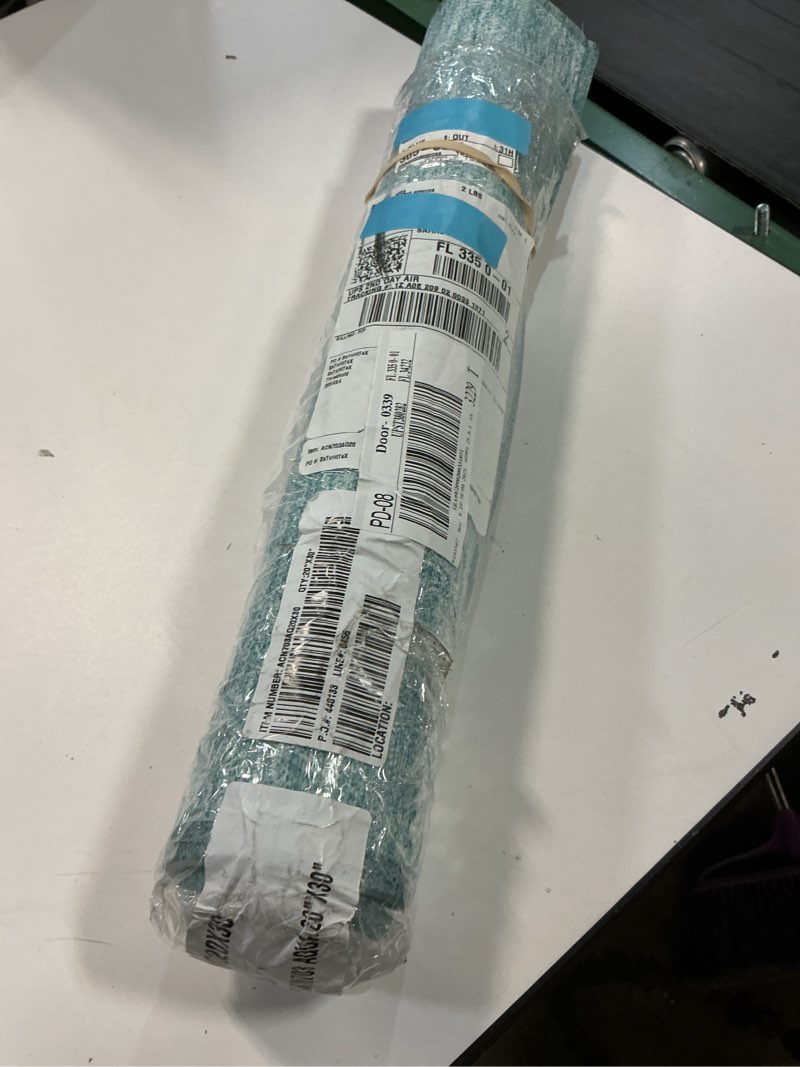 Condition photo showing As Is for Addison Rugs Chantille ACN703AQ 2 x 3 (ft) Polyester Aqua Rectangular Indoor/Outdoor