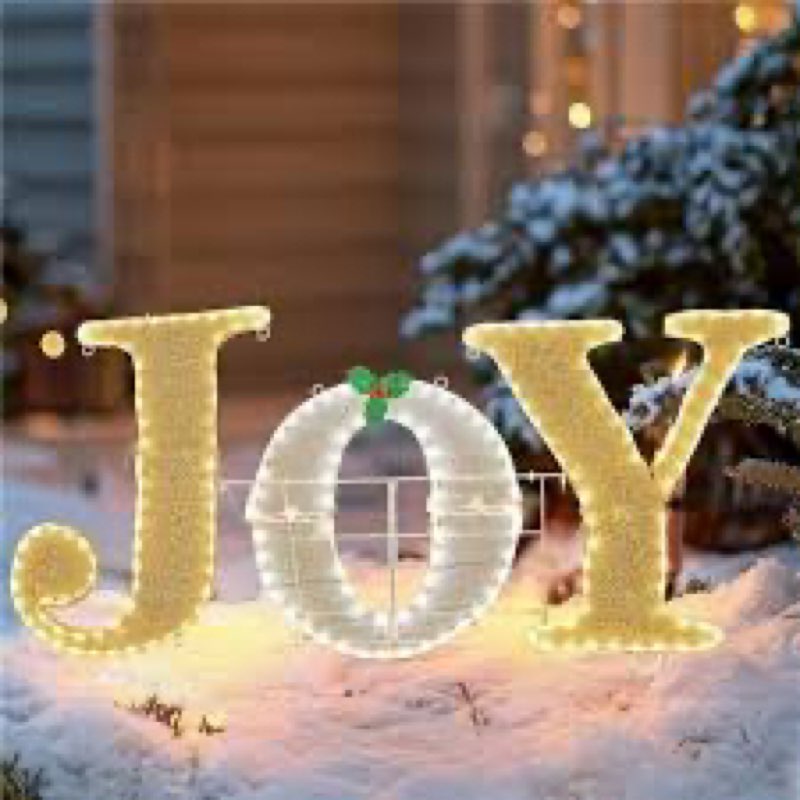 Joy Christmas Nativity Scene Decoration Christmas Lighted Nativity Scene Xmas Home Lawn Party Display