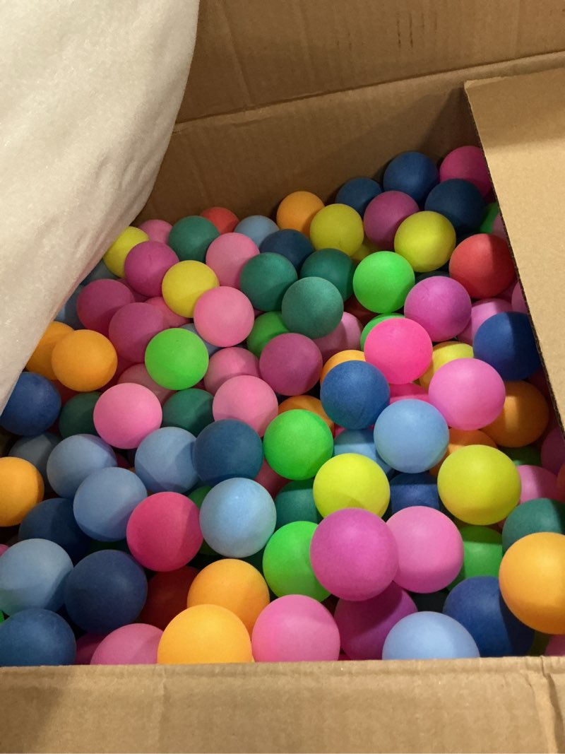 Condition photo showing Good Condition for geosar 1000 pack colored balls bulk 40 mm plastic entertainment table tennis balls for table game and advertising diy craft graduation party favor decors assorted color