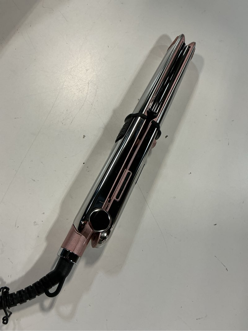 Condition photo showing Good Condition for rozamor 2-in-1 titanium ionic flat iron,professional hair straightener & curler, fast heating, dual voltage, pink, for all hair types