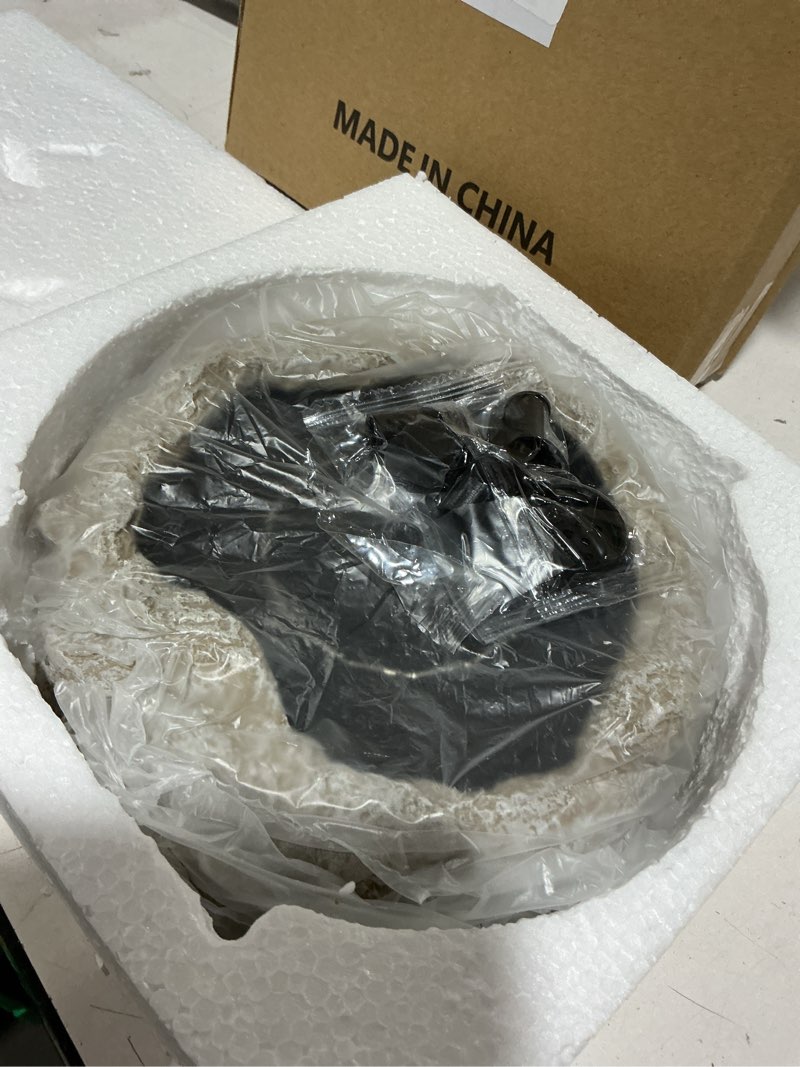 Condition photo showing Good Condition for sac smarten arts solar fountain for bird bath with solar panel resin granite rock solar water fountain pump for bird bath outdoor hummingbird birdbath fish tank pond with 5 nozzles