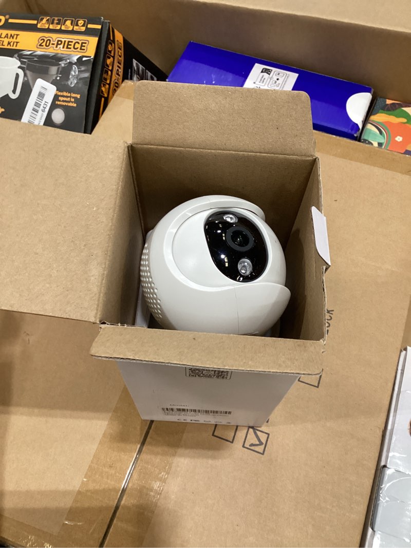 Condition photo showing Good Condition for light bulb security camera, 2.4g/5ghz wifi 2k security cameras wireless outdoor indoor,bulb cameras for home security,ai human detection,siren alarm,2 way talk,color night vision,compatible with alexa
