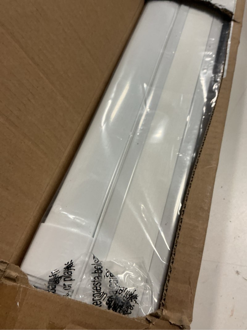 Condition photo showing Good Condition for lazblinds no tools no drill cordless cellular shades, top down bottom up (tdbu) honeycomb shades for home, light filtering thermal insulation blinds for windows, 23" w x 48" h, white light filtering - white 23" w x 48" h