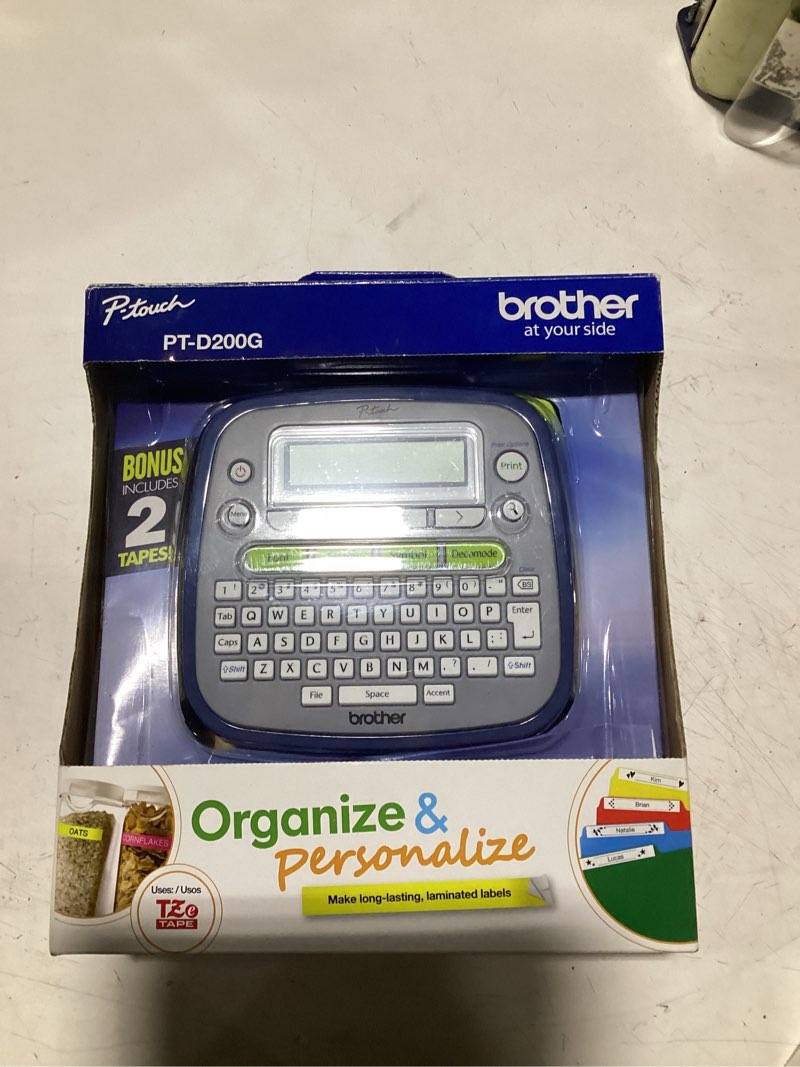 Condition photo showing Good Condition for brother p-touch pt-d200g label maker with tape, easy-to-use home & office labeling solution, 1 piece