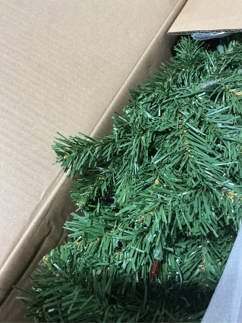 Condition photo showing Good Condition for National Tree Company Pre-Lit Artificial Medium Christmas Tree, Green, Kincaid Spruce, Multicolor Lights, Includes Stand, 4 Feet 4ft
