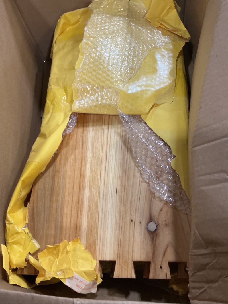 Condition photo showing Good Condition for unassembled 10-frame medium beehive box with beeswax dip - standard langstroth super box, beekeeping hive parts (no frames/foundations), 19-7/8" l x 16-1/4" w