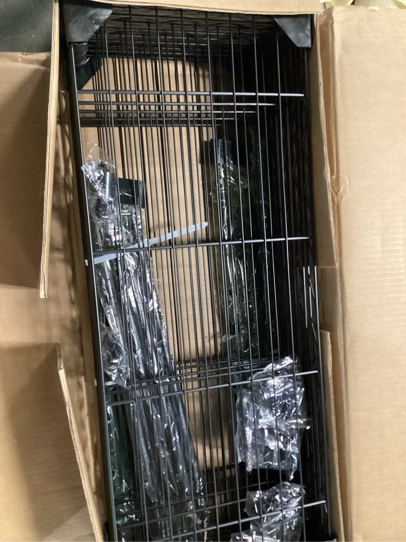 Condition photo showing Good Condition for m mzg 1250 lbs 5 tier shelf metal storage shelves wire rack closet organizers for garage kitchen bathroom laundry black 11.8" d x 29.5" w x 59.5" h 5 tier, 11.8" d x 29.5" w x 59.5" h black