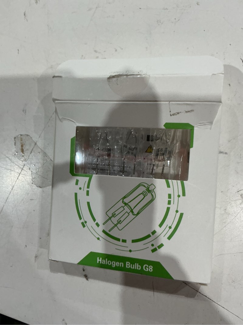 Condition photo showing Good Condition for ybek g8 halogen light bulbs 20w 120v under cabinet lighting replacements 2pin 2700k warm white (pack of 10) 20 watts
