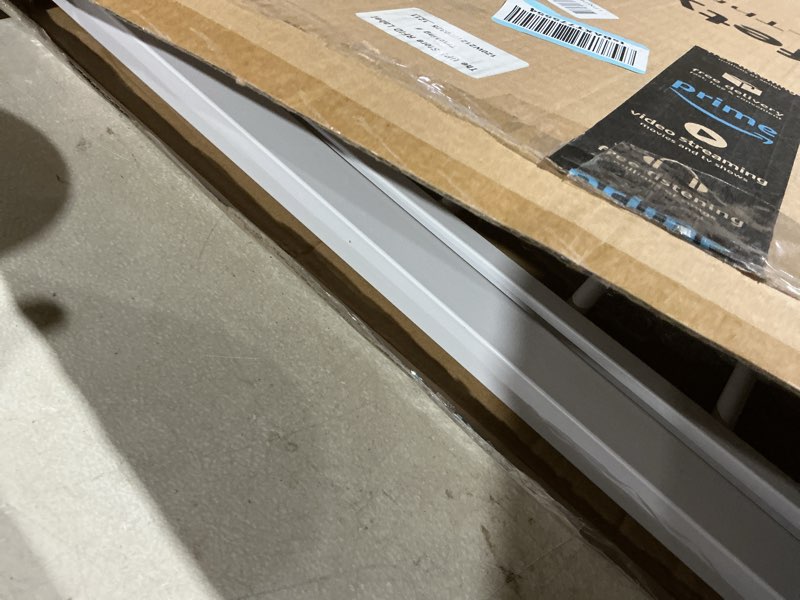 Condition photo showing As Is for Safety 1st Easy Install Walk Thru Baby Gate for Doorway With Door, Dog Gates, Fits 29"-38", Easy Install 28" Tall, White 1-Pack 29" to 38" Wide x 28" Tall White