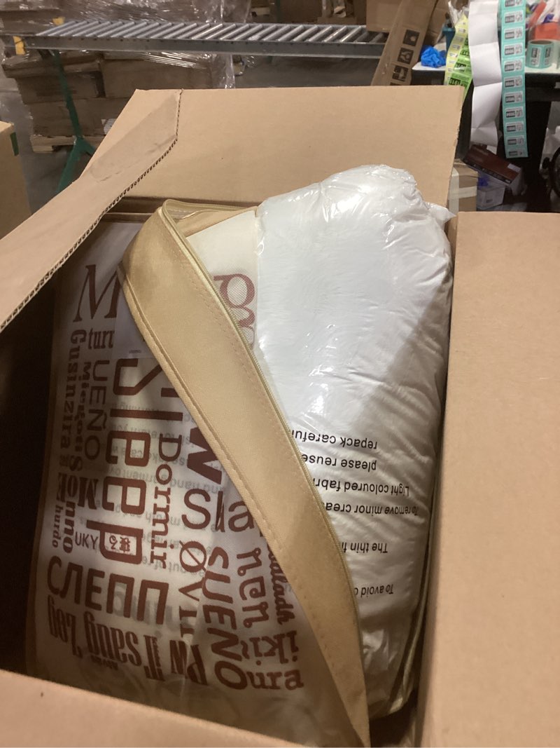 Condition photo showing New/Like New for Bedbay White Faux Fur Comforter Set King Size Plush Fluffy Comforter Winter Bedding Set 3 Pcs Soft C