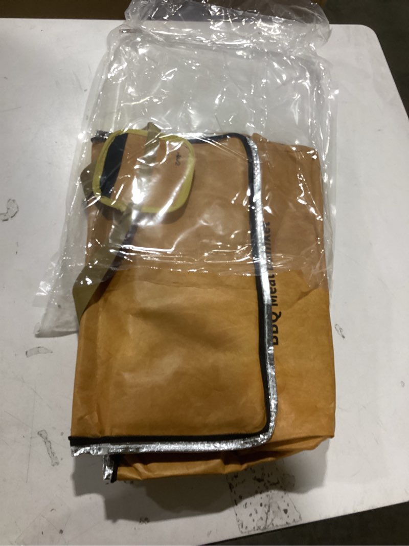 Condition photo showing Good Condition for BBQ Blanket for Resting Meat: Reusable BBQ Resting Bag for Meats, Ideal for Large Brisket/Beef/Pork Shoulders/Turkeys. Perfect for Outdoor Smoking and Grilling,Gifts for Men/Dad Brown