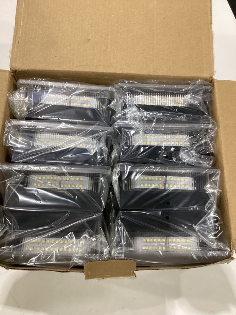 Condition photo showing New/Like New for 4x4 post solar lights 8 pack, 4 lighting modes solar post cap lights for 4x4 3.5x3.5 wood/vinyl posts, ip67 waterproof 96 led fence deck post lights solar powered for patio porch, black black 8pack