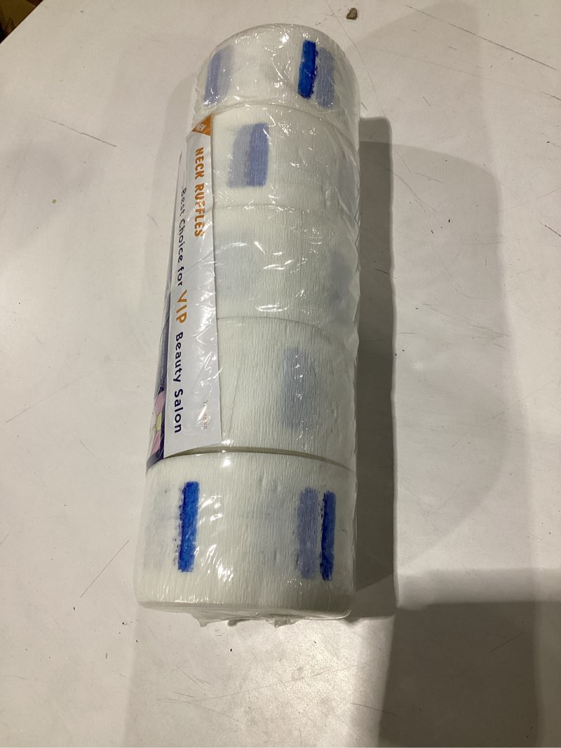 Condition photo showing New/Like New for senseyo 5 rolls barber neck paper strips band disposable haircutting stretchy barber neck tissue wrap for salon haircut spa massage 5pcs