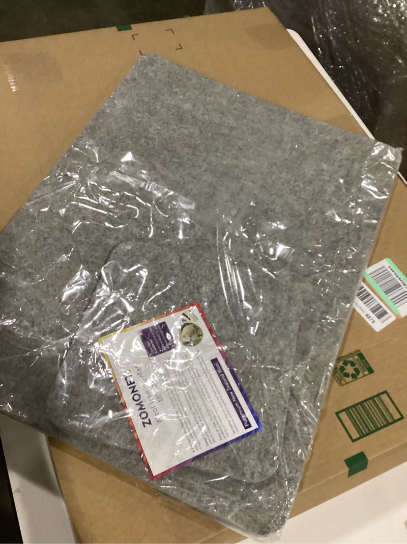 Condition photo showing Good Condition for zomoneti 24" x 17" + 10" x 10" wool pressing mat 100% new zealand felted wool ironing mat pad blanket for quilter, sewing, quilting supplies and notions