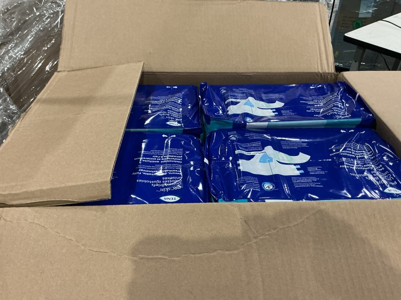 Condition photo showing Good Condition for tena proskin incontinence super briefs, adult diapers, super absorbency, bladder leaks control, large, 56 count large 56