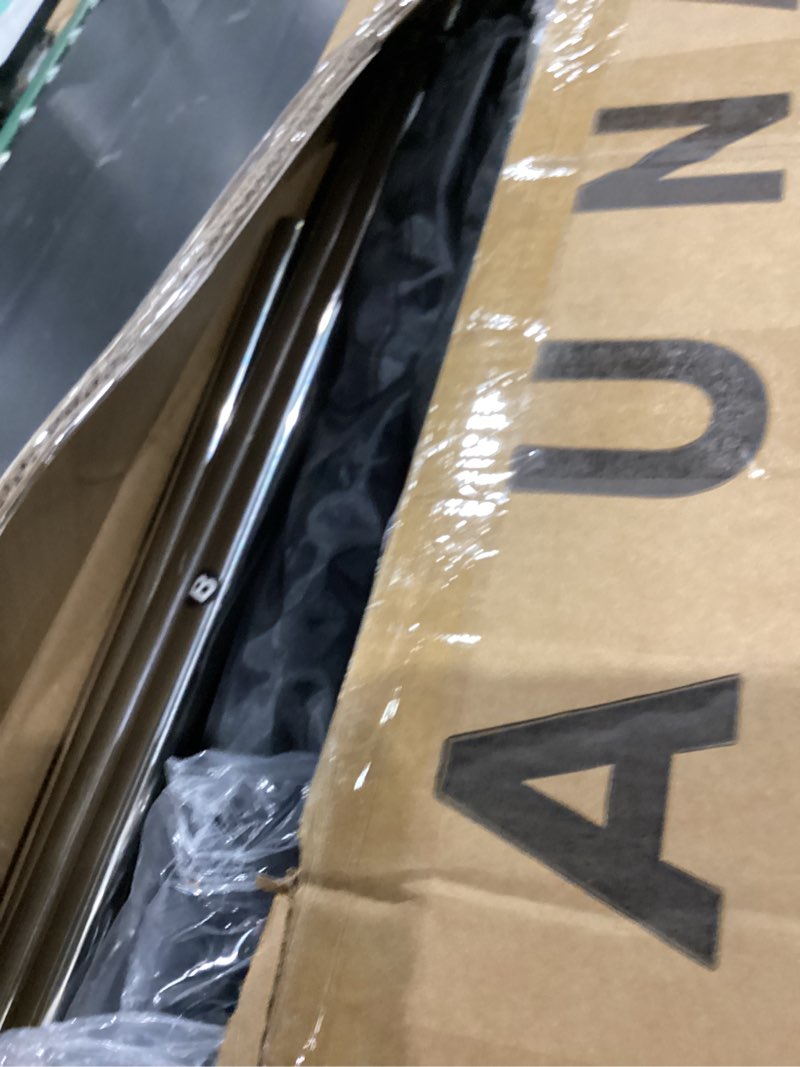 Condition photo showing As Is for KASUE Upgraded 2 Person Sauna Box, Portable Infrared Sauna with 5-Layer Waterproof, 2 Steamers, 2 Folding Chair, 71”x 36”x 49” for Indoor, Outdoor, Gym, Spa, Carbon Black