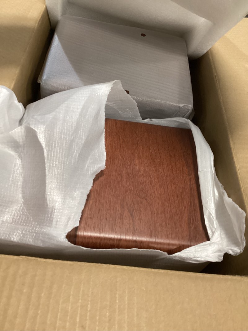Condition photo showing Good Condition for SW206 4” HiFi Bookshelf Speakers with Studio Mode, 80W Active, Bluetooth 5.4/Optical/Coaxial/TRS/Aux/24bit DAC USB, for Turntable TV PC Desktop, Wooden Enclosure, Remote Control, Red 4inch Dual-Mode Red 4”