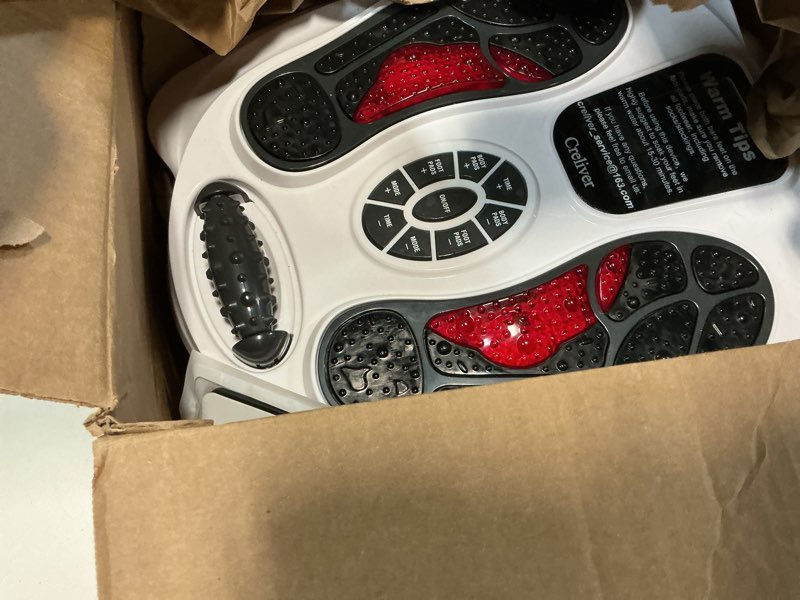 Condition photo showing Good Condition for Creliver EMS & TENS Foot Nerve Muscle Massager, Electric Foot Stimulator Improves Circulation, Feet Legs Circulation Machine Relieves Body Pains, Neuropathy (FSA or HSA Eligible) White