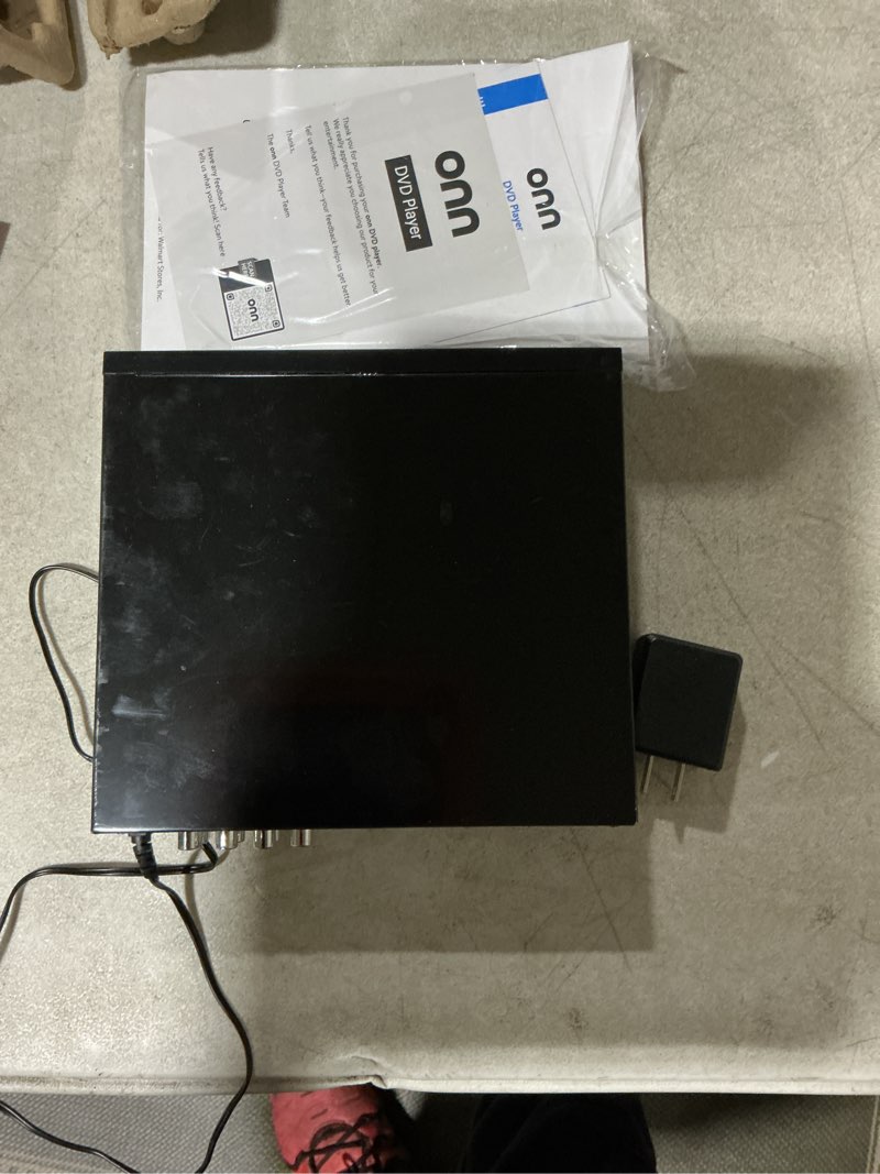 Condition photo showing As Is for onn. hdmi dvd player