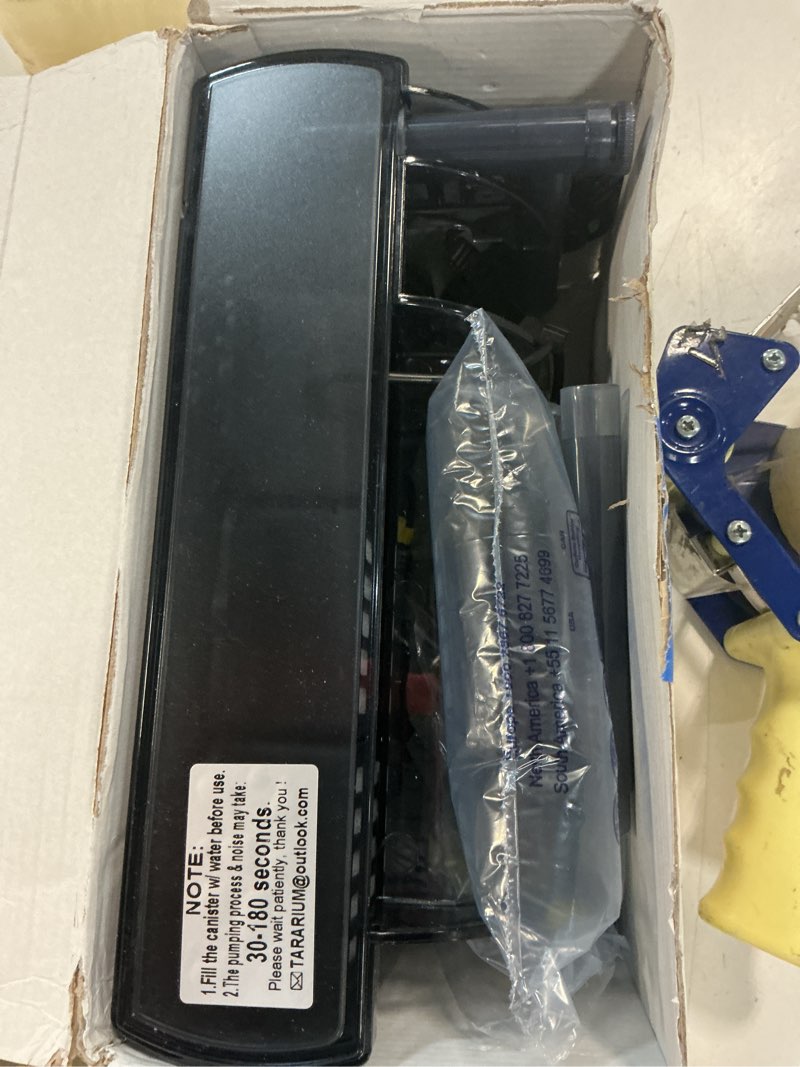 Condition photo showing Good Condition for large hang on back aquarium filter 264gph for 20-75 gal fish tank, w/ u-v light surface skimmer 13-stage green killing deodorization machine saltwater freshwater crystal clear suspension oxygen wp-609h