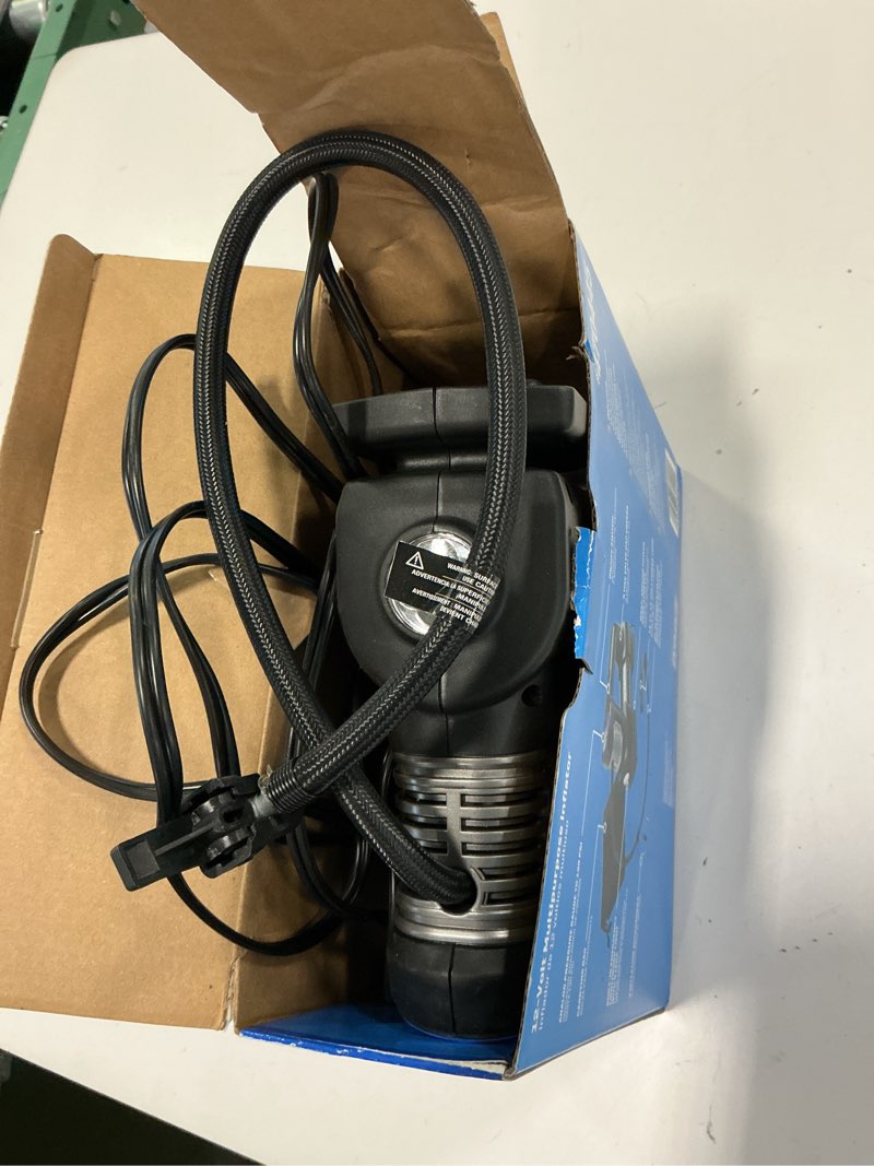 Condition photo showing As Is for Kobalt 12-Volt Car Air Inflator
