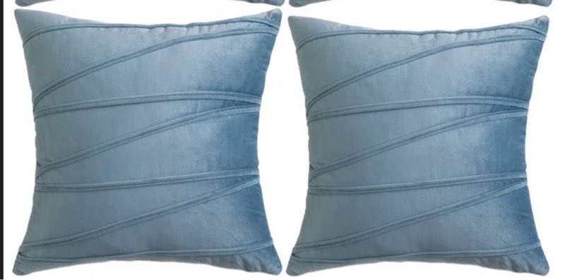 Throw Velvet Cross Lines Square Cushion Covers 22x 22”