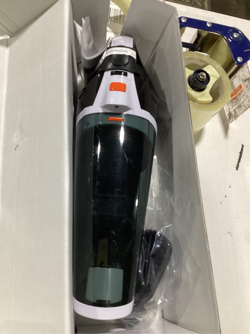 Condition photo showing Good Condition for brl handheld vacuum cordless, brushless car vacuum cleaner with 12000pa powerful suction, 2 suction modes mini hand vacuum, dry & wet, portable vacuum for car pet hair, home, office, keyboards white orange
