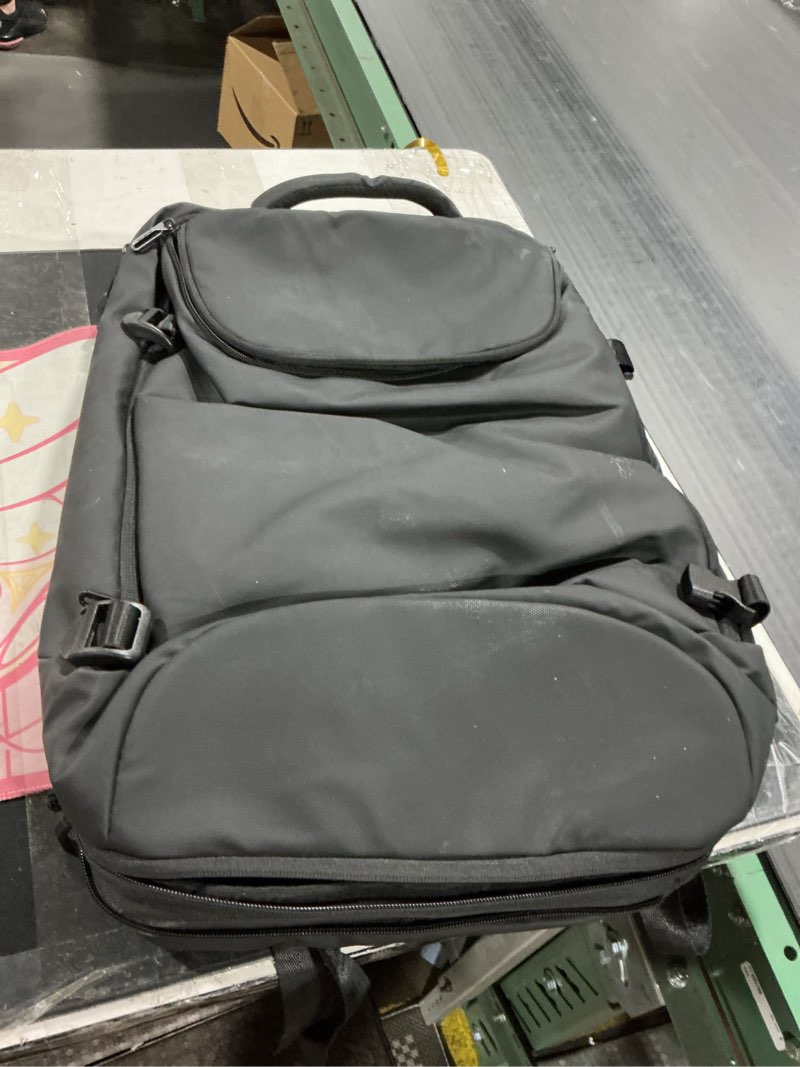 Condition photo showing As Is for (Similar to stock photo) BANGE Weekender Carry-on Backpack,45L Expandable Travel Backpacks for Airplanes,Convertible Backpack Briefcase for Traveling,Water Resistant College 17.3â€_x009d_ Laptop Backpack for Men & Women