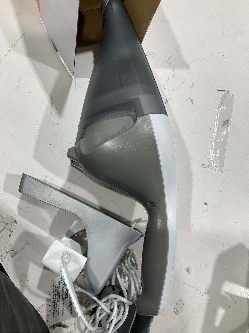 Condition photo showing As Is for black+decker dustbuster cordless handheld vacuum, portable car vacuum cordless rechargeable, wall mount, strong suction quickclean (hnvc215b10) white 8v