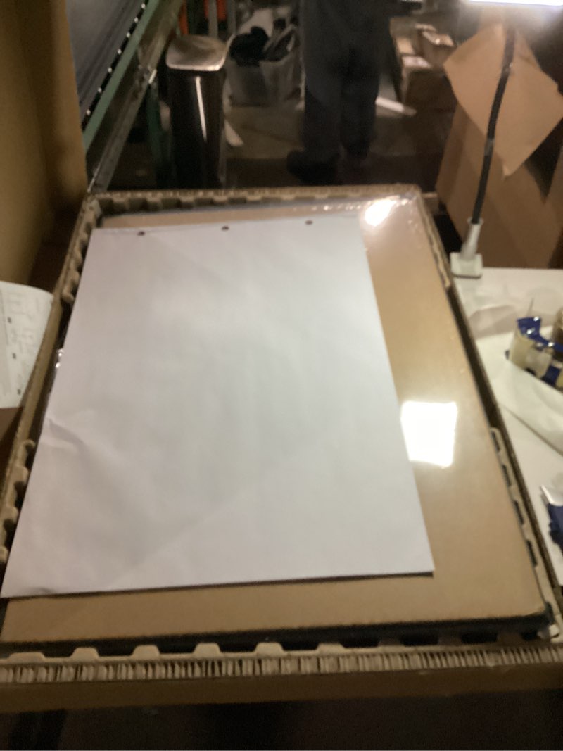 Condition photo showing As Is for 40 X 28 Inch Mobile Magnetic Whiteboard, Height Adjustable Dry Erase Board Easel on Rolling Stand with Flipchart Easel Pad, Magnets & Eraser, Black