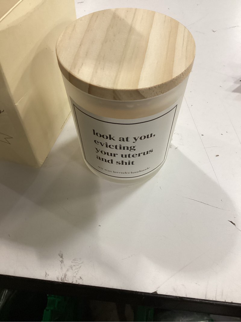 Condition photo showing Good Condition for Get Well Soon Gifts for Women,mom,Grandma,Daughter,Sister,Friends,Coworkers.Look at You evicting Your Uterus Soy Candle,Hysterectomy Gift,Surgery Recovery Gifts for Friends Look at You, Evicting Your Uterus and Shi*t