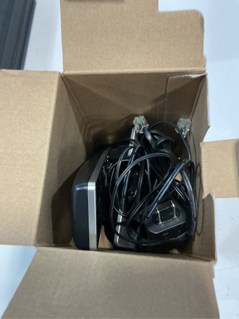 Condition photo showing As Is for vtech dect 6.0 expandable cordless phone with call block, cs6919 (silver & black)