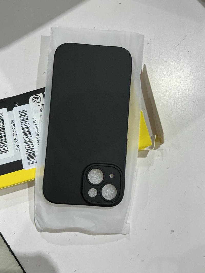 Condition photo showing Good Condition for jetech slim case for iphone 15 6.1-inch with camera lens full cover protection, ultra-thin lightweight matte finish minimalist protective phone cover (black) iphone 15 black
