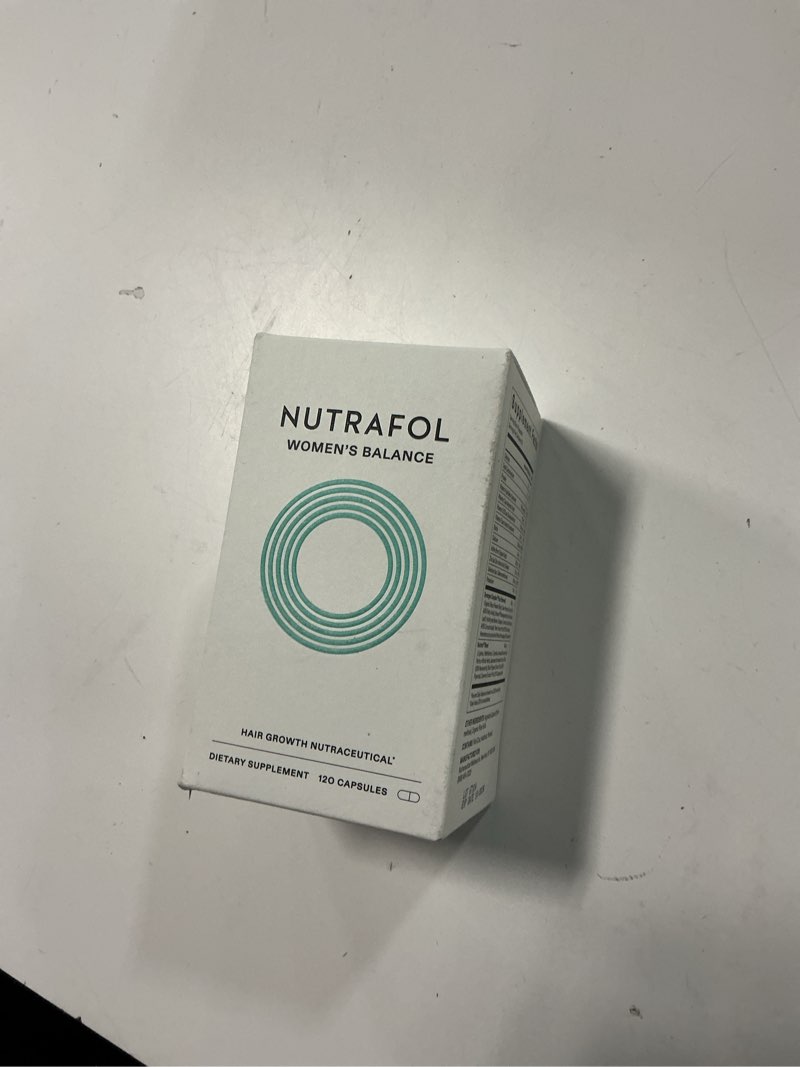 Condition photo showing New/Like New for Exp 10/26 Nutrafol Women's Balance Hair Growth Supplement for Visibly Thicker Hair & Scalp Coverage 1 Bottle | 1 Month Supply (B07QZ5CTTF)